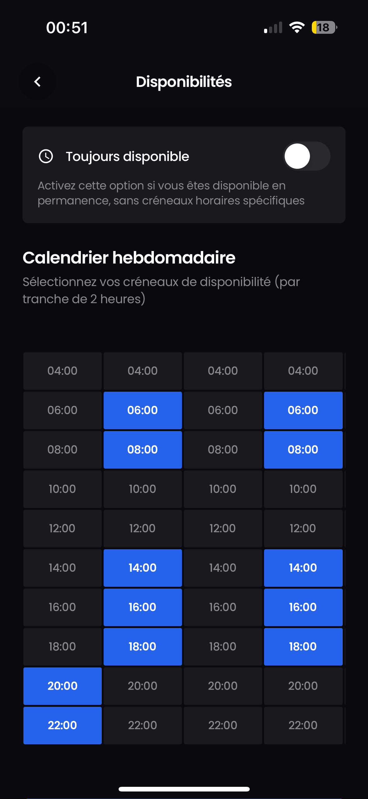 Carte interactive Servido - Visualise les missions disponibles sur une carte - Planifiez vos disponibilités hebdo